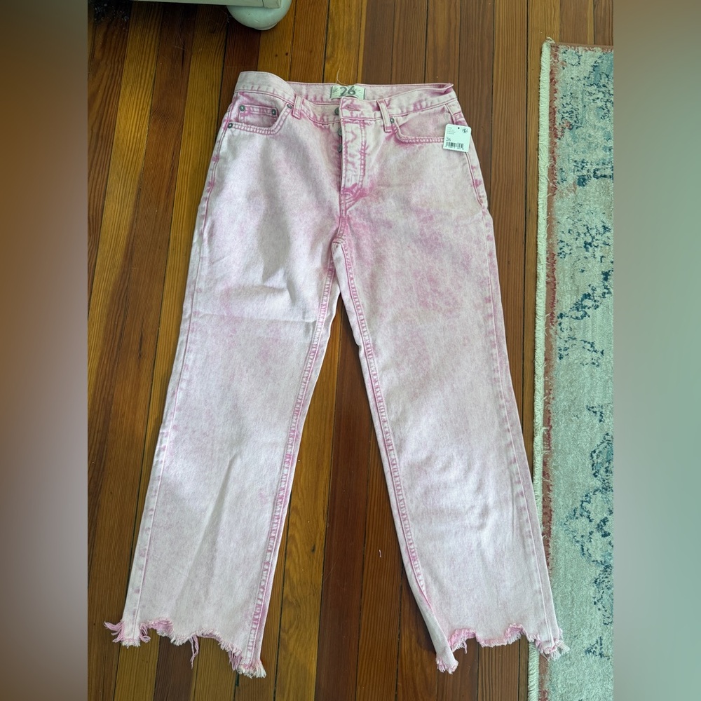 Pink Free People Jeans Womens 26
